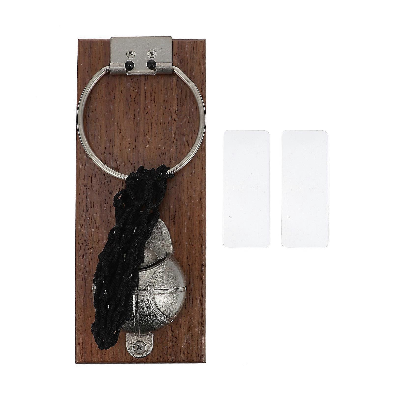 Wall Mounted Opener Basketball Rack Set Coffee Color for Parties Restaurants