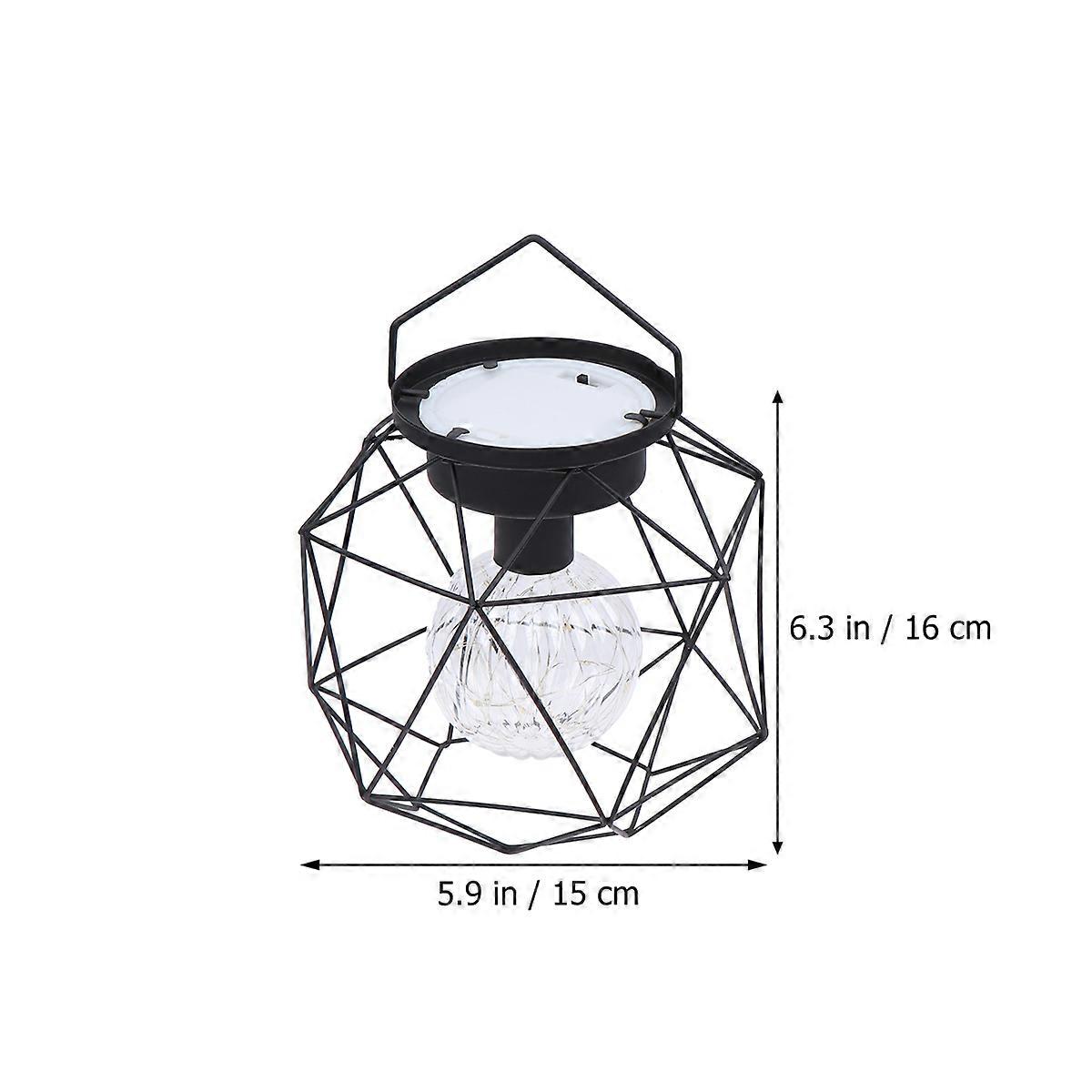 Cage Lamp Copper Table Bedside Lamp for Home Decor 2Pcs Without Battery