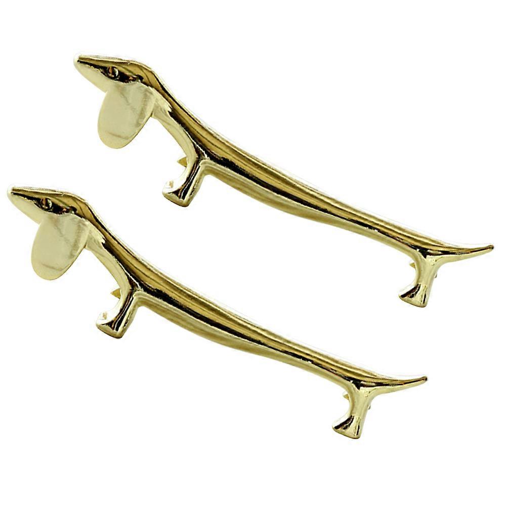 Dog Shaped Chopsticks Rest 6 Pcs Metal Holder For Home Dining Elegant Tableware Storage 9x2.5cm