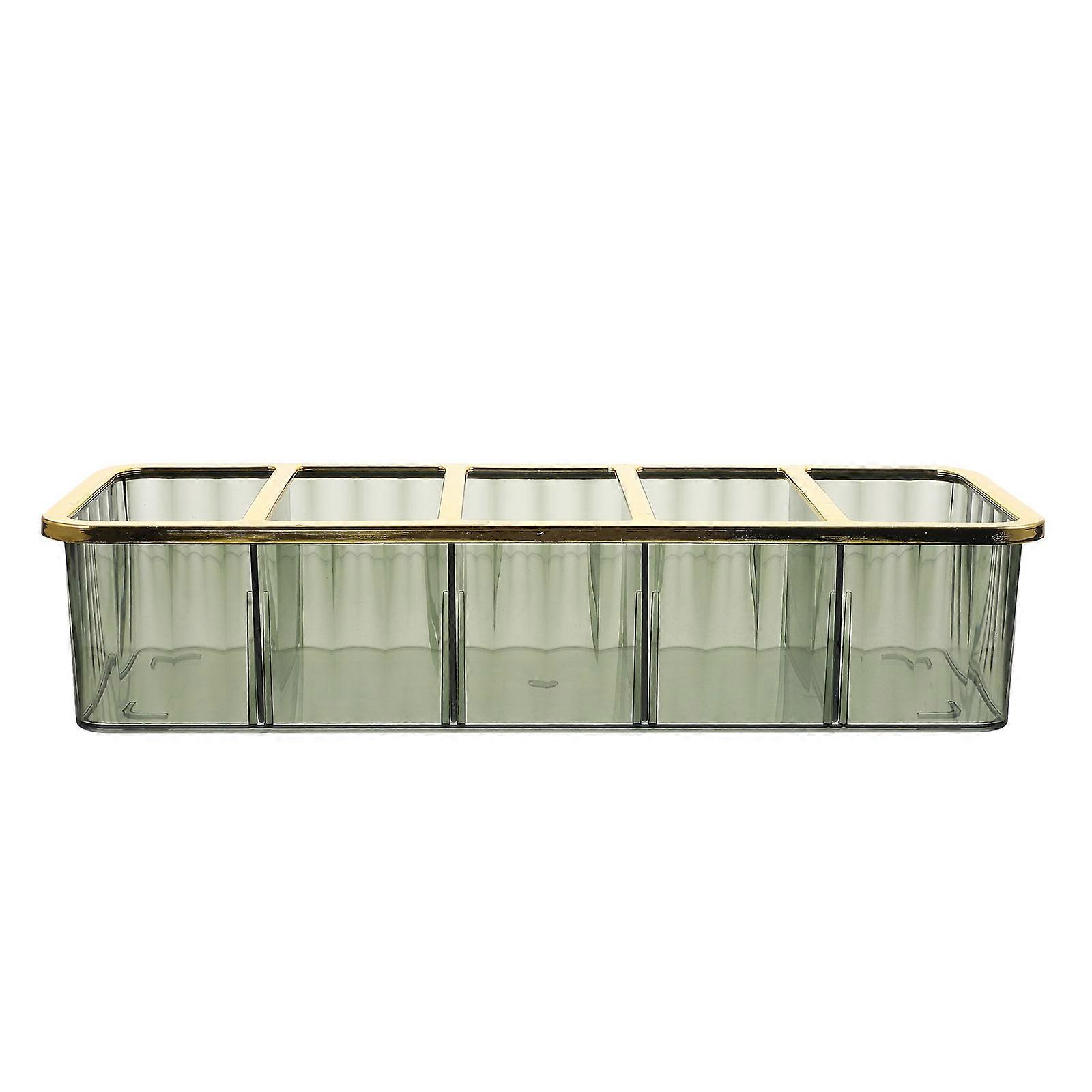 Table Organizer Remote Control Holder for Storage Use 5Pcs Green Sundries Case