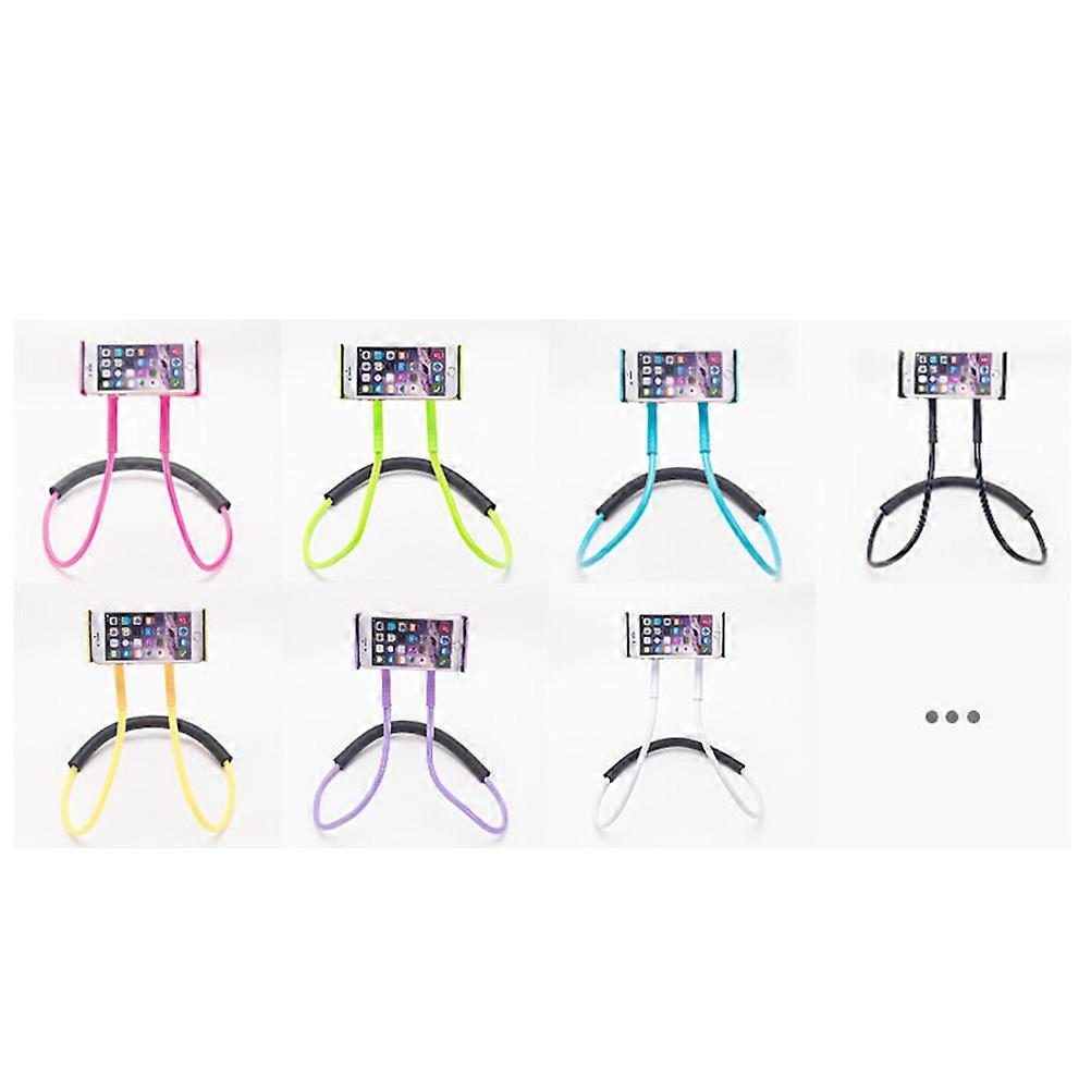 Neck Cell Phone Stand Universal Users 63.00X20.00X5.00CM Rosy Color 360 Degree Rotation 1Pcs