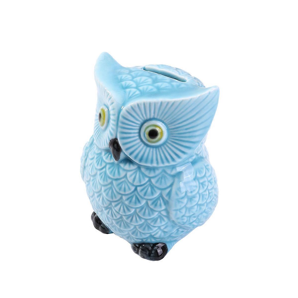 Cartoon Decoration Owl Saving Box for Saving Use 1Pcs Ceramic Ornament