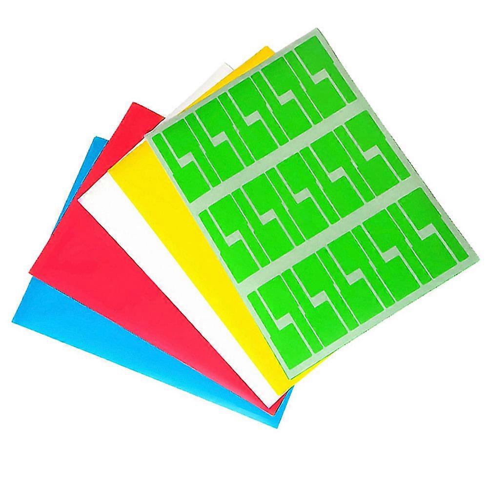 Network Cable Labels Stickers P Shape for Cable Marking 45 Sheets