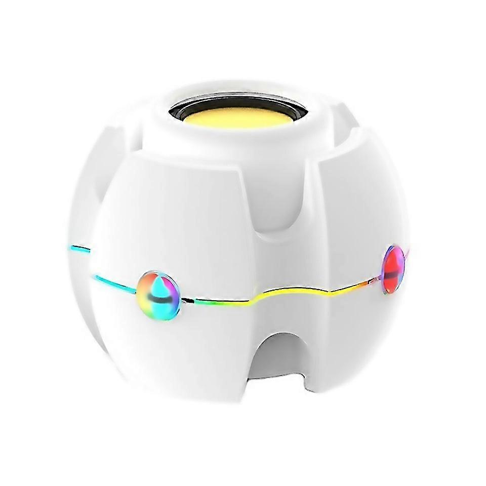 For New Rgb Light Effect Gyro Shape Wireless Bluetooth Audio White