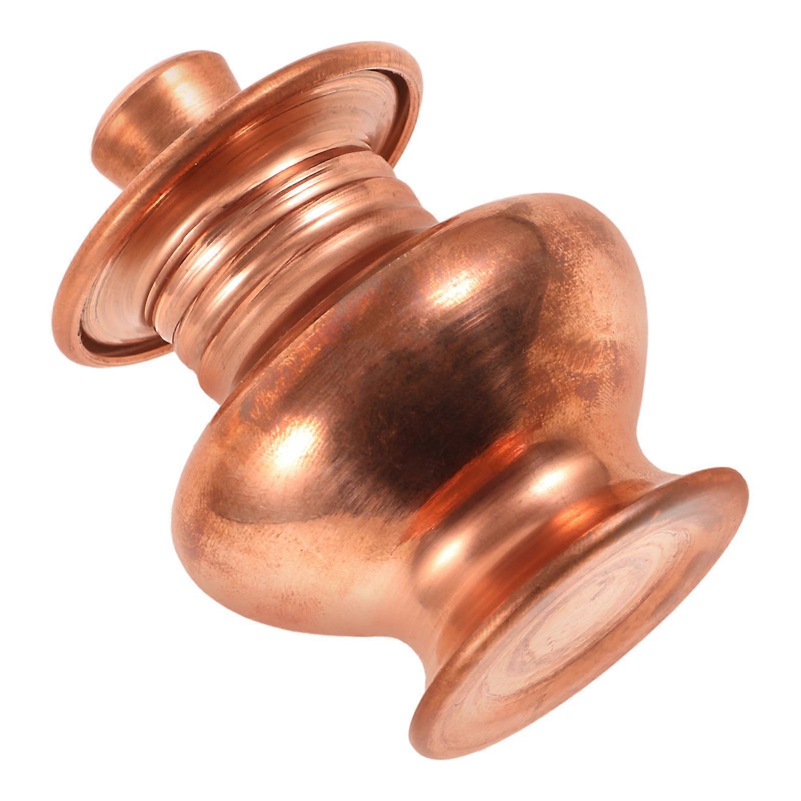 Copper Buddha Offering Bottle for Storage 2Pcs Small Decorative Bottle