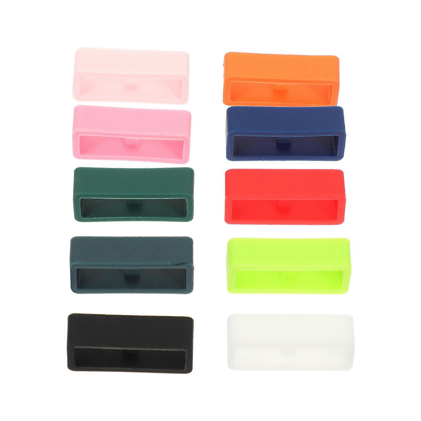 Watchband Loop Silicone Watch Strap Loop for Daily Use Assorted Color for Watch Band 25Pcs