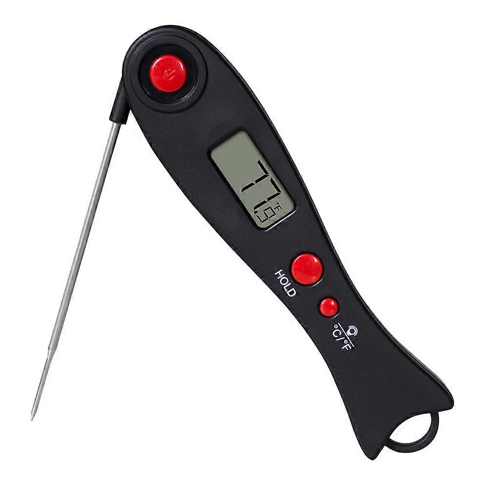 Electronic Thermometer Meat Thermometer for Temperature Measuring 2Pcs Black