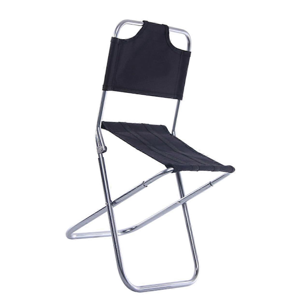 Portable Folding Fishing Chair With Backrest Lightweight Aluminum Alloy Camping Stool For Outdoor Use