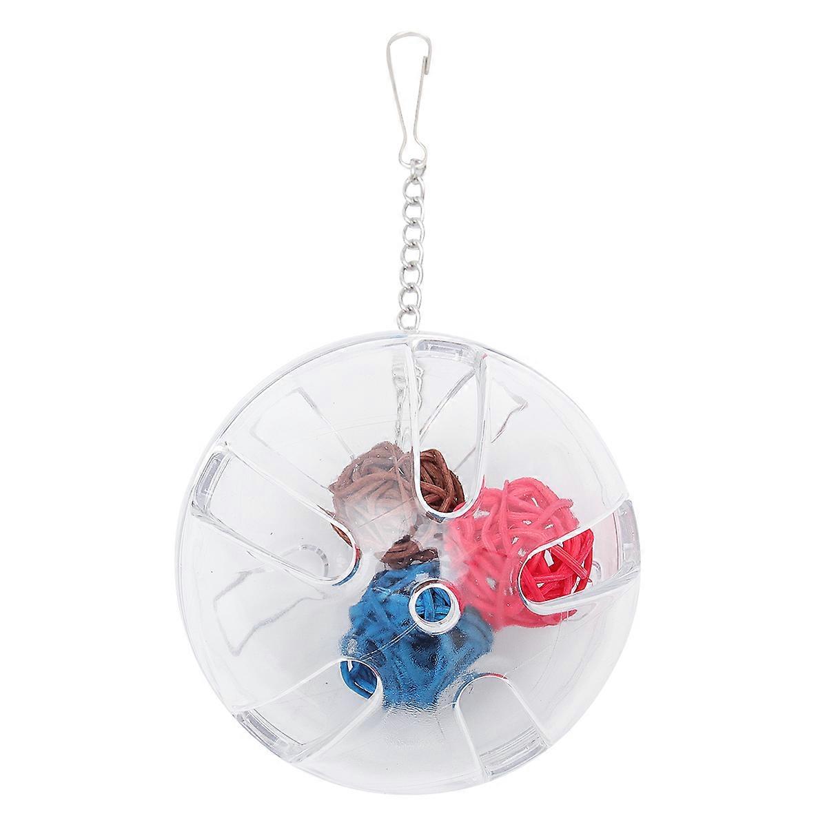 Parrot Foraging Box Feeder for Educational Use 2Pcs Portable Transparent Toy