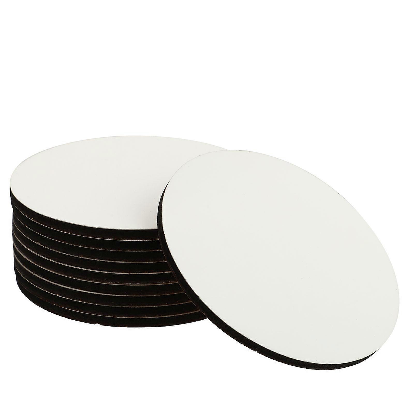 Thermal Transfer Coasters Round Practical Mdf Coasters 40 Pieces Set