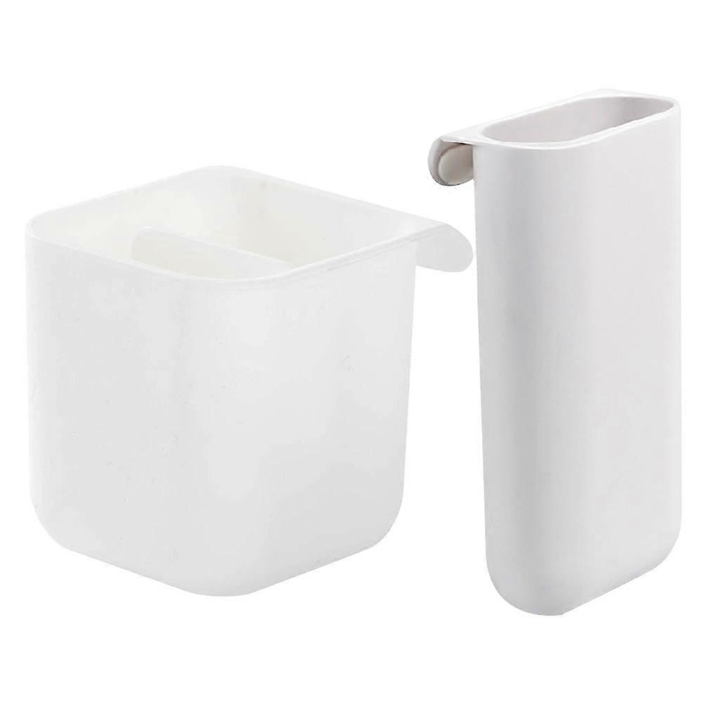 Creative Computer Monitor Pen Holder for Office Desk Organizer 6Pcs Set White