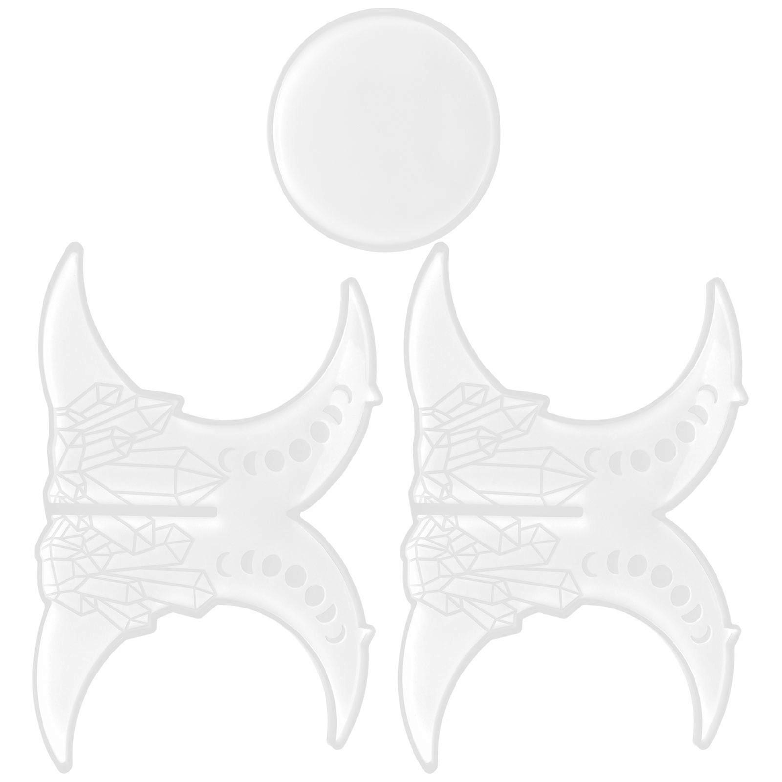 Crystal Epoxy Display Stand Making Mold Silicone Mold 3Sets