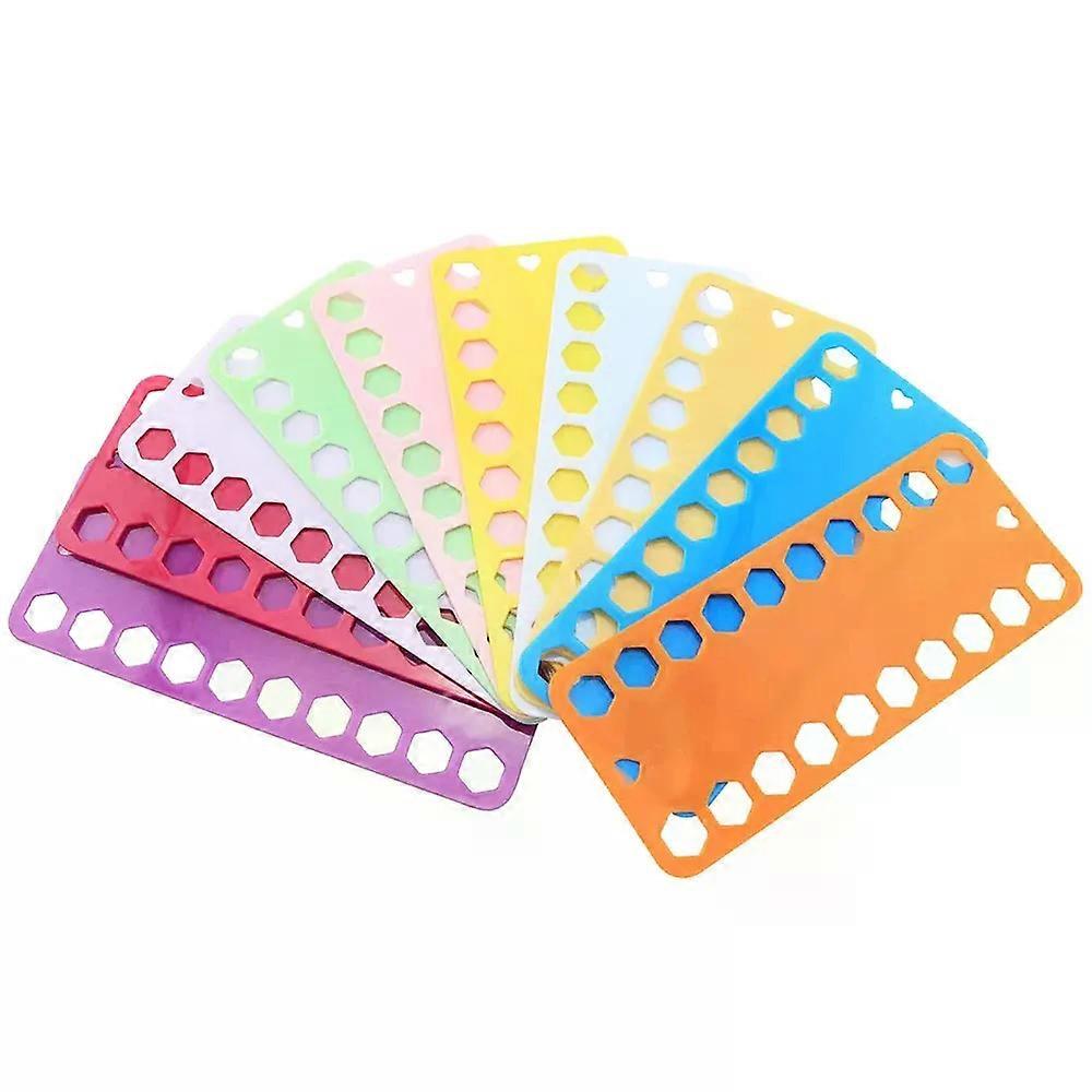 10 Pcs Cross Stitch String Hole Thread Board Embroidery Threading Board Embroidery Entanglement Thread Board Plastic