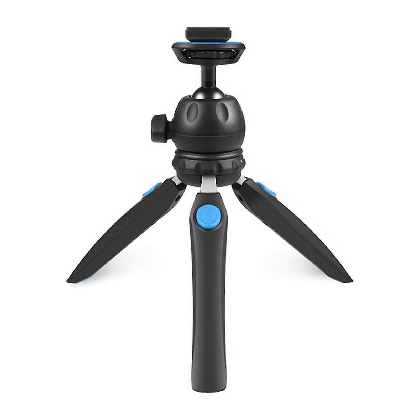 Multifunctional Portable Mini Bracket VLOG Live Stabilizer Tripod with Phone Clip Steady Shot Anti-Shake Bracket, Blue