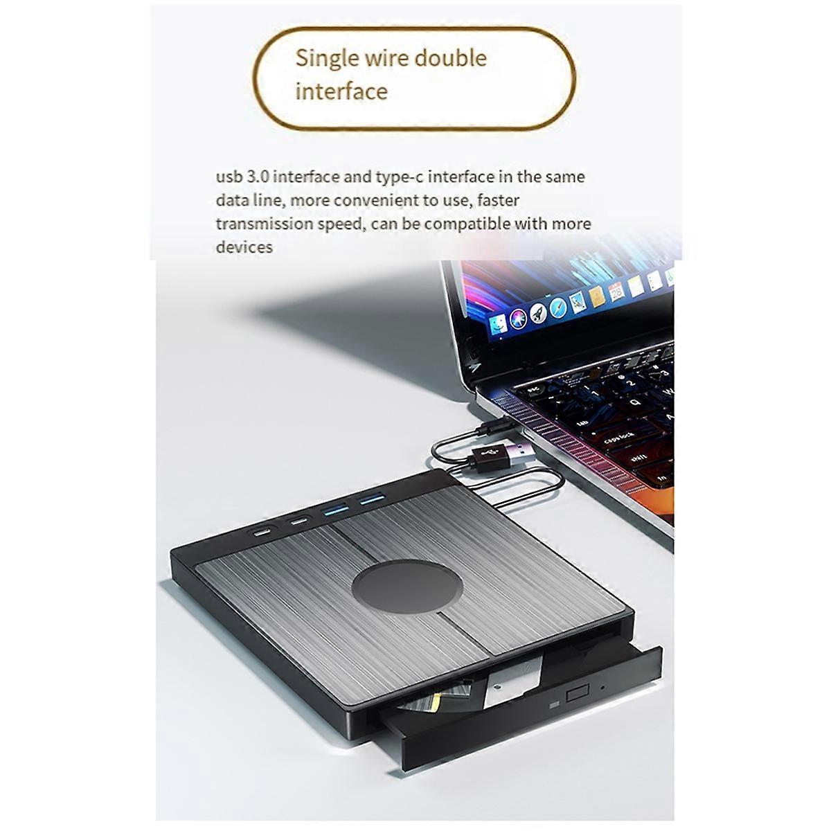 USB 3.0 Type C External CD DVD RW Optical Drive DVD Player Drive