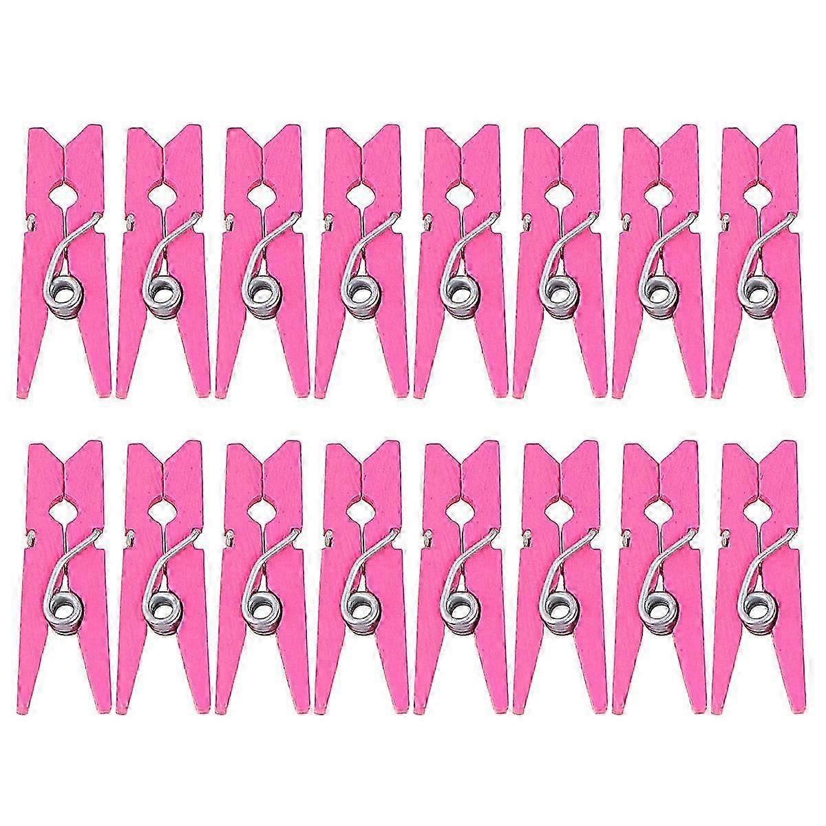 300PCS Mini Rosy Clips for Decoration Multi-purpose Clothesline Holder