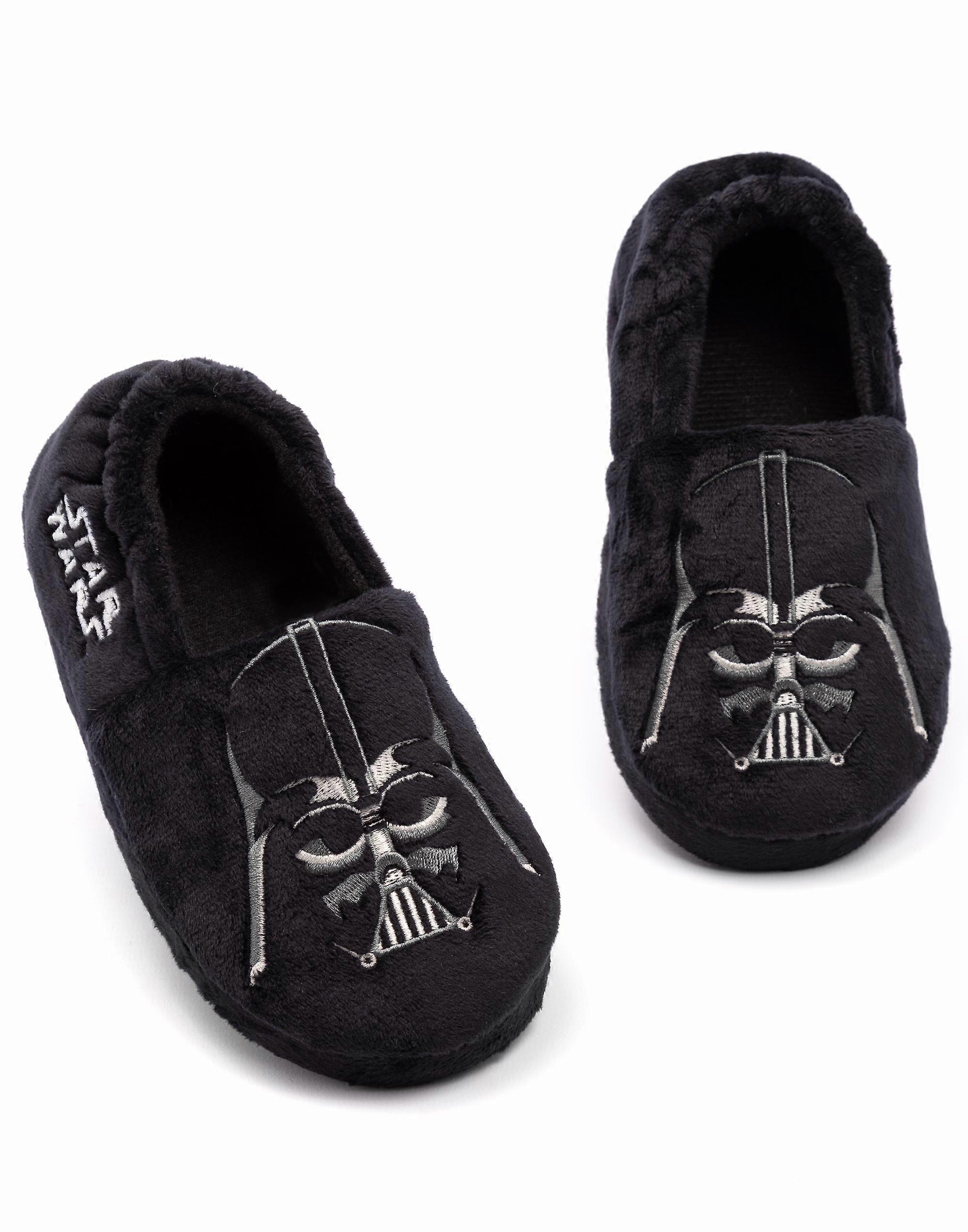 Star Wars Erkek Çocukları Loafer Terlik Siyah Darth Vader Üzerinde Kayma