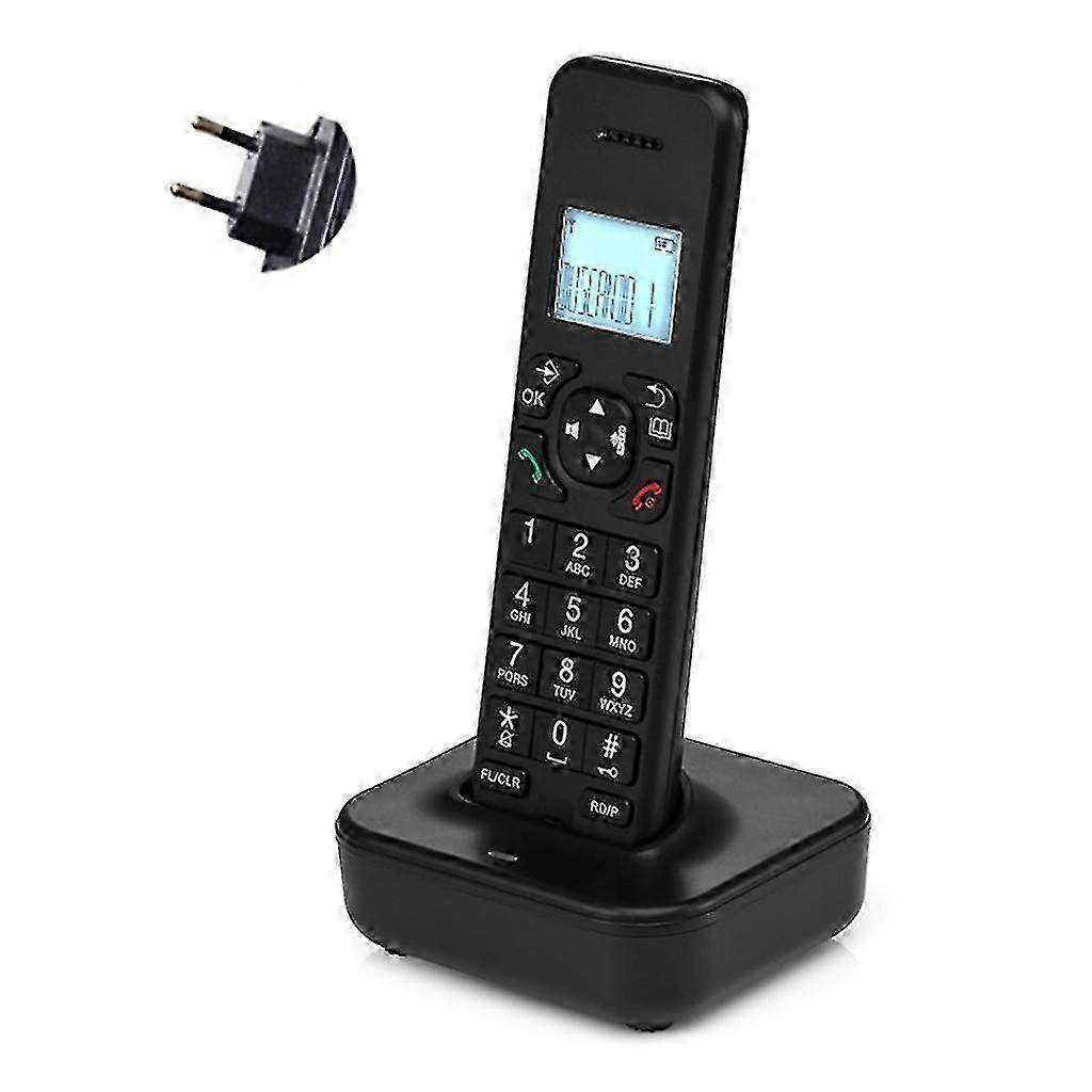 Cordless Landline Fixed Telephone Home Desk Phone with Caller Identification Sound Noise Reduction Telephones D1102B