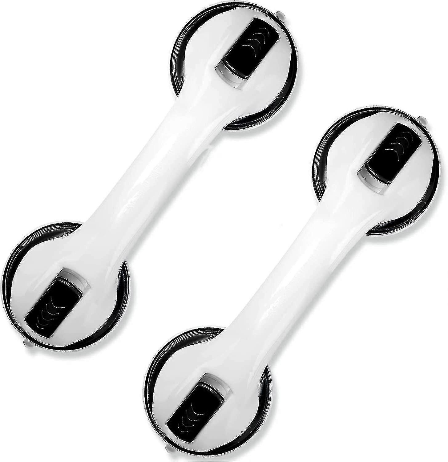 2 pack bathroom grab bars 12 inch shower handle with suction cups
