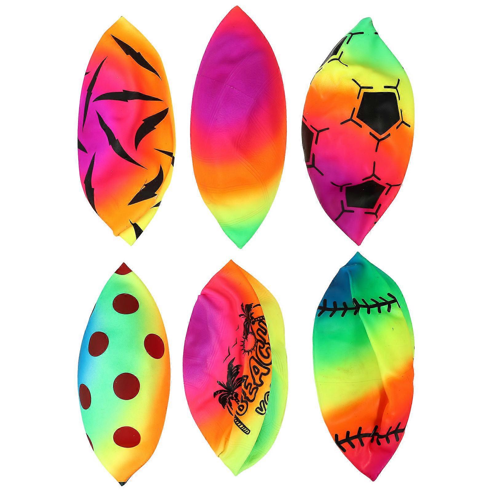 Colorful Inflatable Ball Inflatable Beach Balls for Kids 6Pcs Set