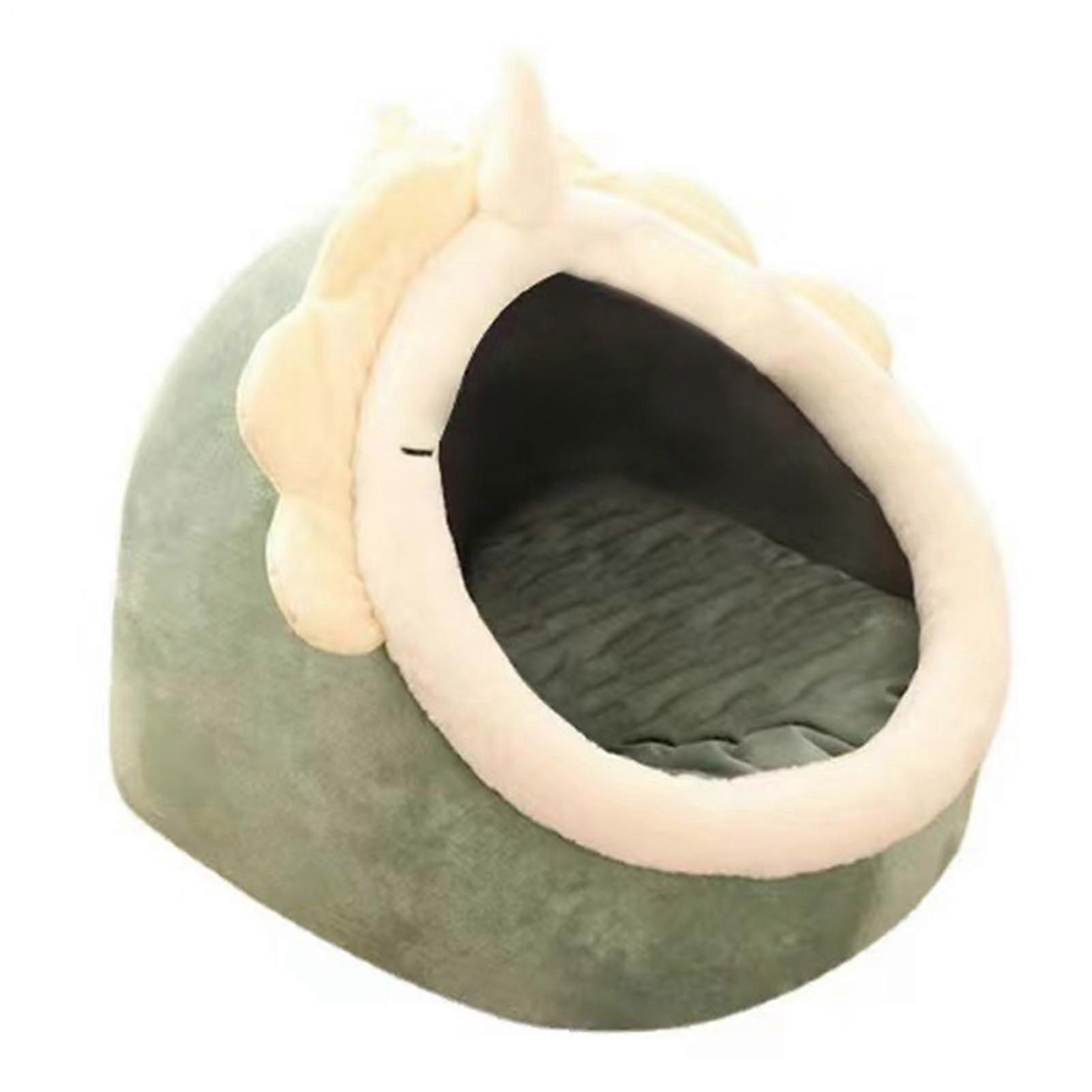 Cave Bed For Cats  Closed Cat Bed, Warm Pet Sleep Nest, SemiEnclosed Sleeping Cave, Cushion Included