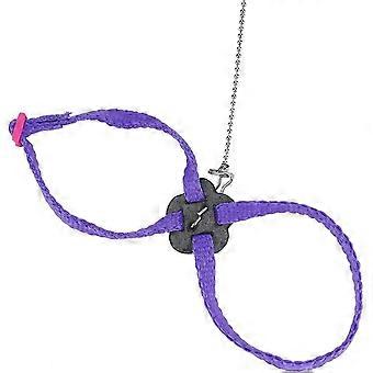 Adjustable Bird Harness, Bird Training Harness Adjustable Bird Harness Training Leash For Outdoor Training For Playing(purple)