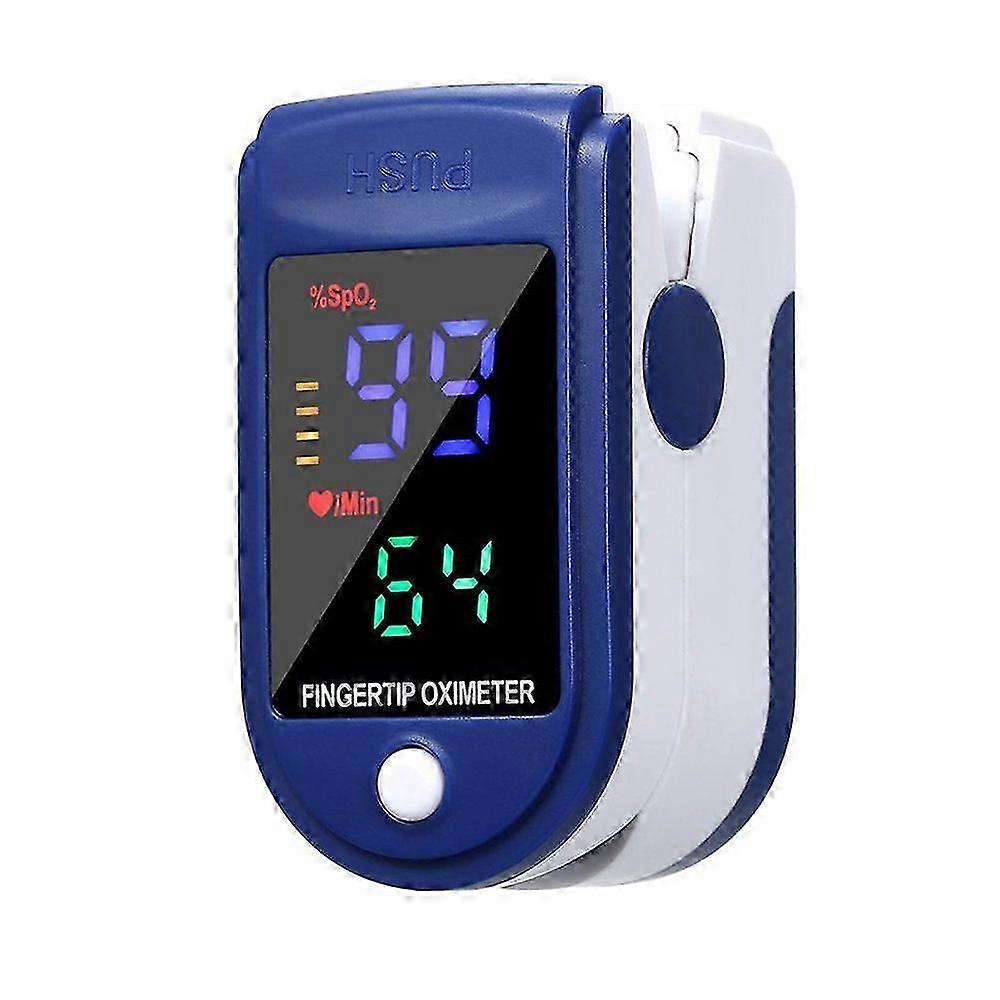 Fingertip Pulse Oximeter Blood Oxygen Saturation Pulse Rate Monitor Portable Oximeter with Bidirectional LED Display Screen