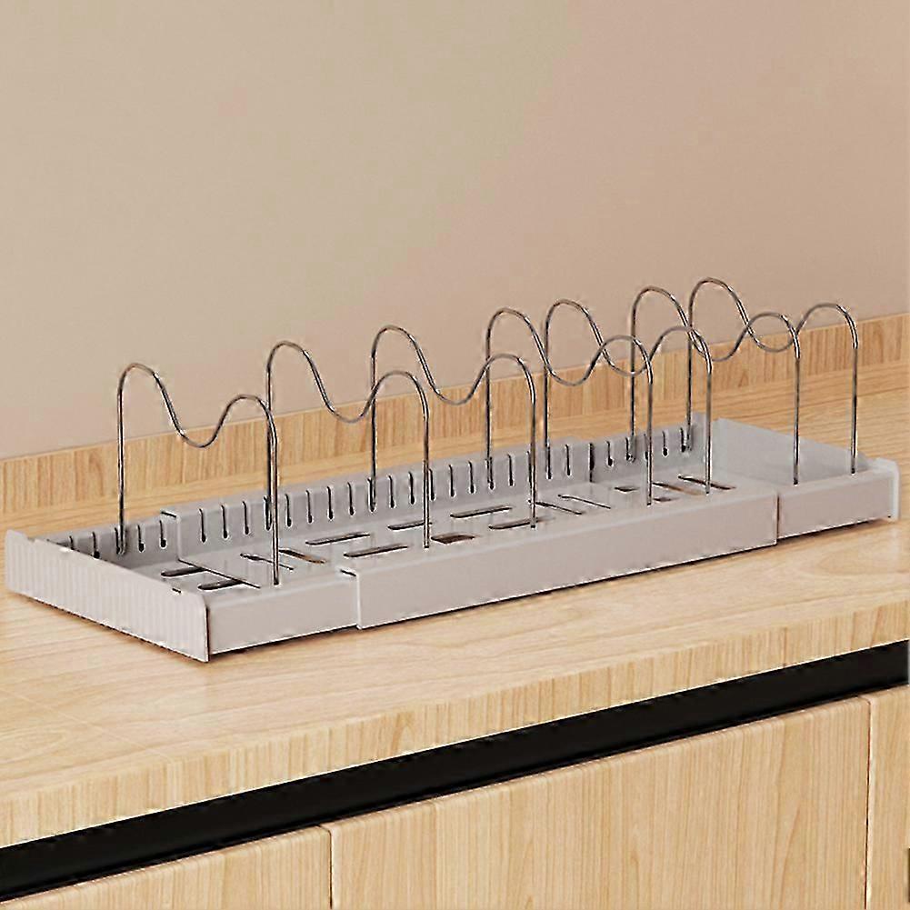 Pot Holders For Kitchen with Adjustable Compartment for Kitchen Desktop