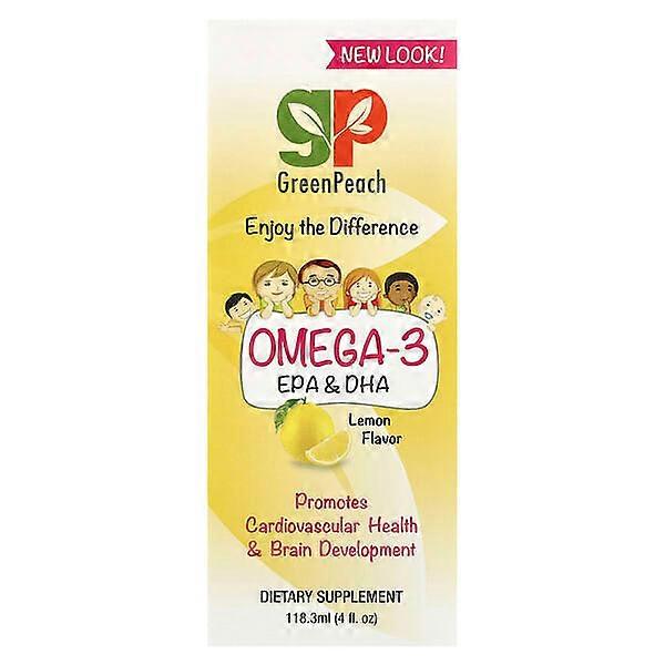 GreenPeach, Omega 3 EPA & DHA, Lemon, 4 fl.oz (118.3 ml)
