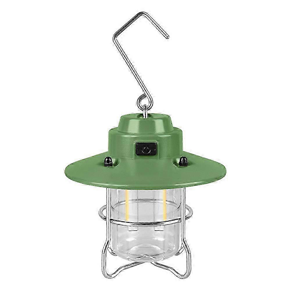 Mini Retro Lighting Lantern with Hook Emergency Rechargeable Light for Climbing Camping