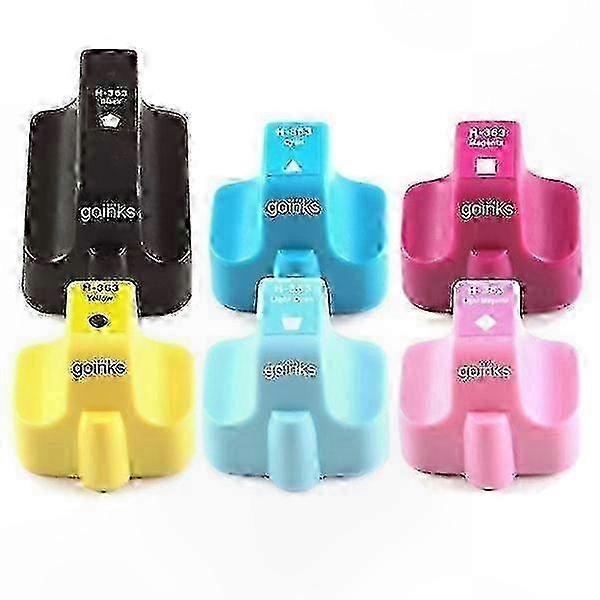 6-Pack High-Yield Ink Cartridges Compatible with  363 Printer, Ready to Use