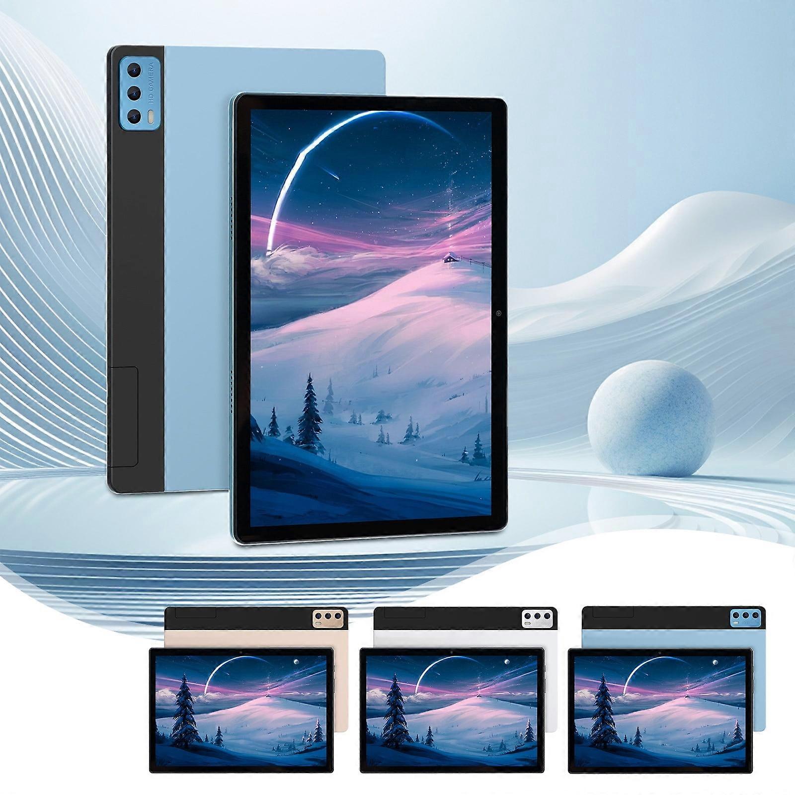 Jacenvly 10.1" Tablet, Android Quad-Core, 2+16GB, Dual Camera, Dual SIM, Compatible with Graduation Decorations Class Blue