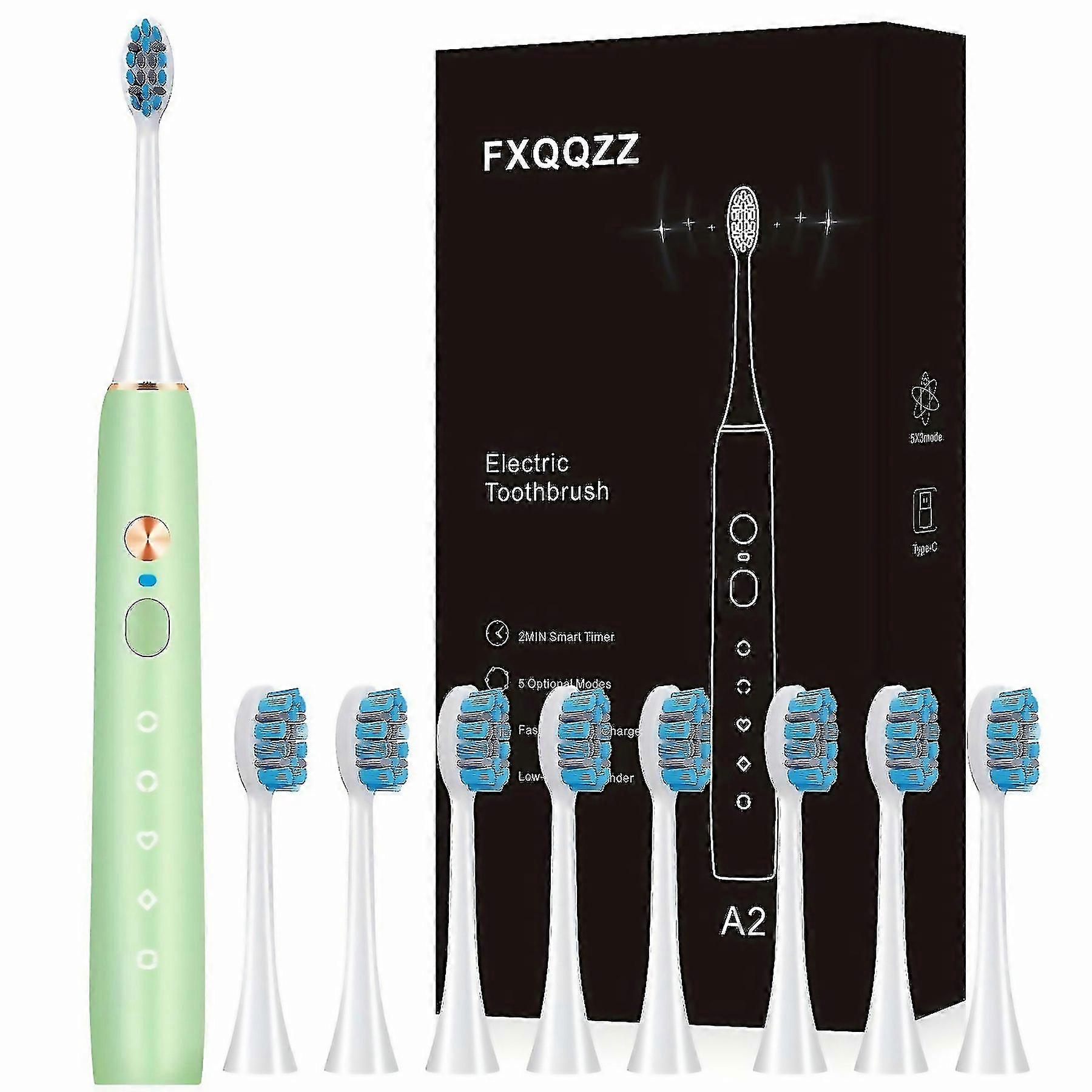 For Electric Toothbrush Set With 5 Modes 3 Intensity Levels Long Battery Life Usb Charge Ideal For M