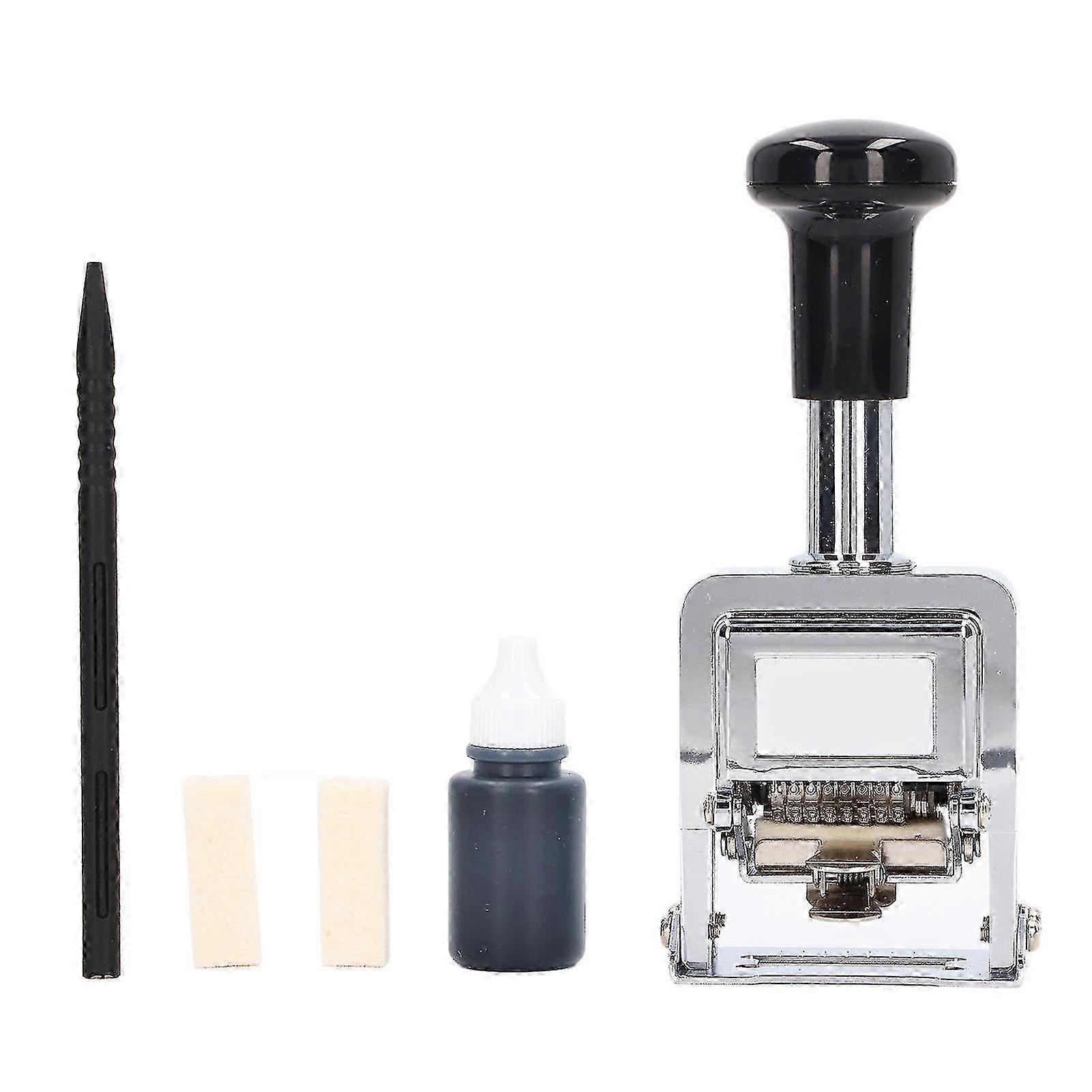 Numeroleima 8-numeroinen kahva Suunnittelu Itsemuste Automaattinen numerointileima pankkilääketieteen kirjanpitoon