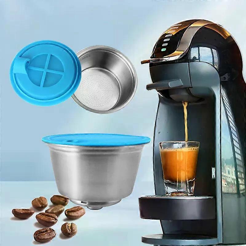 Compatible with Dolce coffee capsules stainless steel reusable shell hardware filter