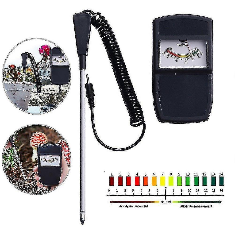 Pointer Type Soil Ph Meter Tester Sensor With Detachable Probe