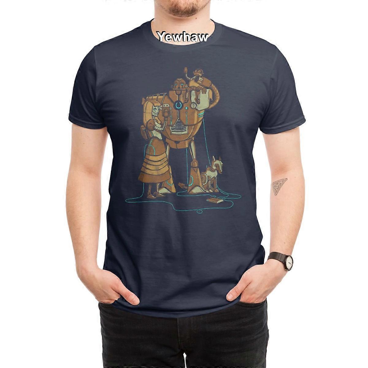Home Is Where The Hub Is T-Shirt steampunk robots vintage retro-futuristic mechanical family