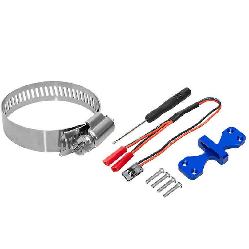 RC Adjustable Dual-Fan Motor Cooling Base Compatible with 36/40/42/49mm Motor Heat-sinks (40*40 Blue）