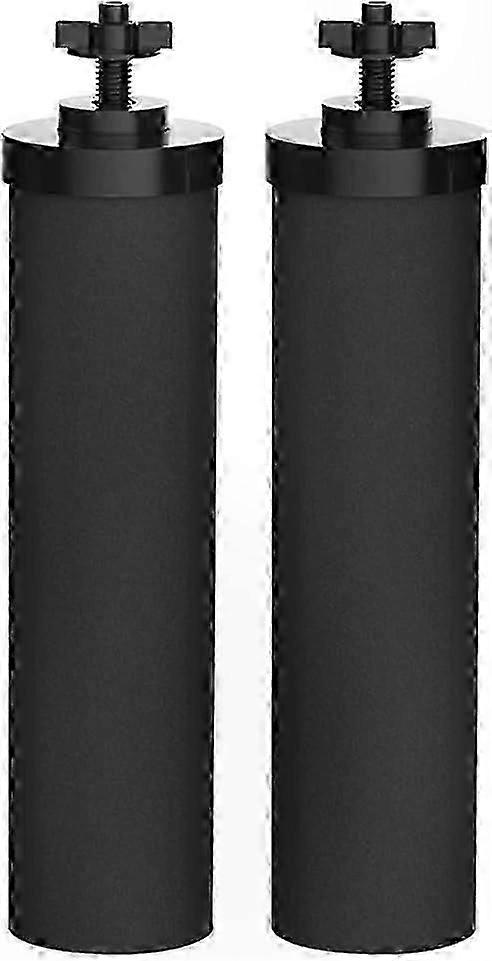 2-Pack Carbon Water Filters, 2.25" x 9.75" Purification Elements for Clean Drinking Water