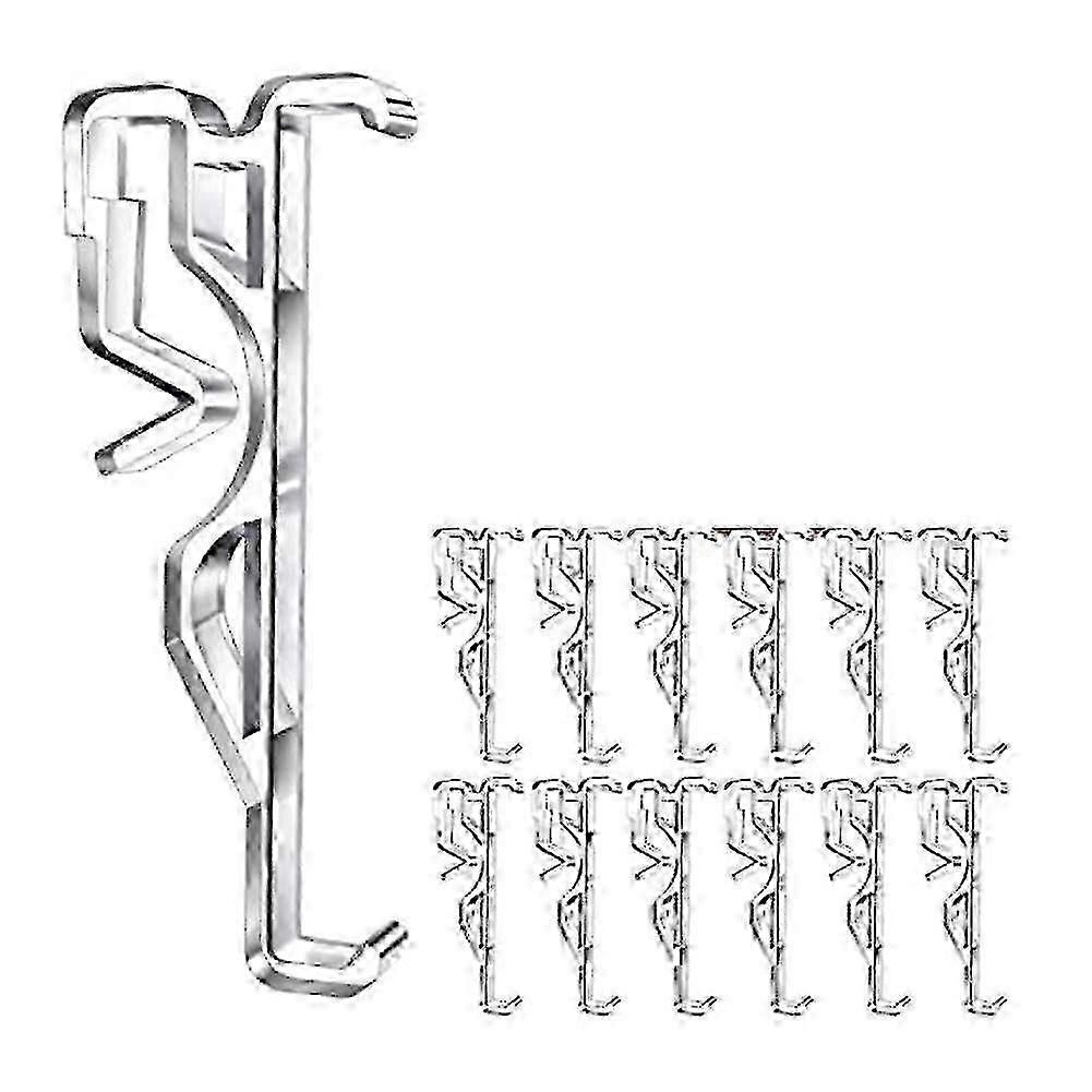 Clear Plastic Hidden Valance Clips for Horizontal Blinds - 12 Pack