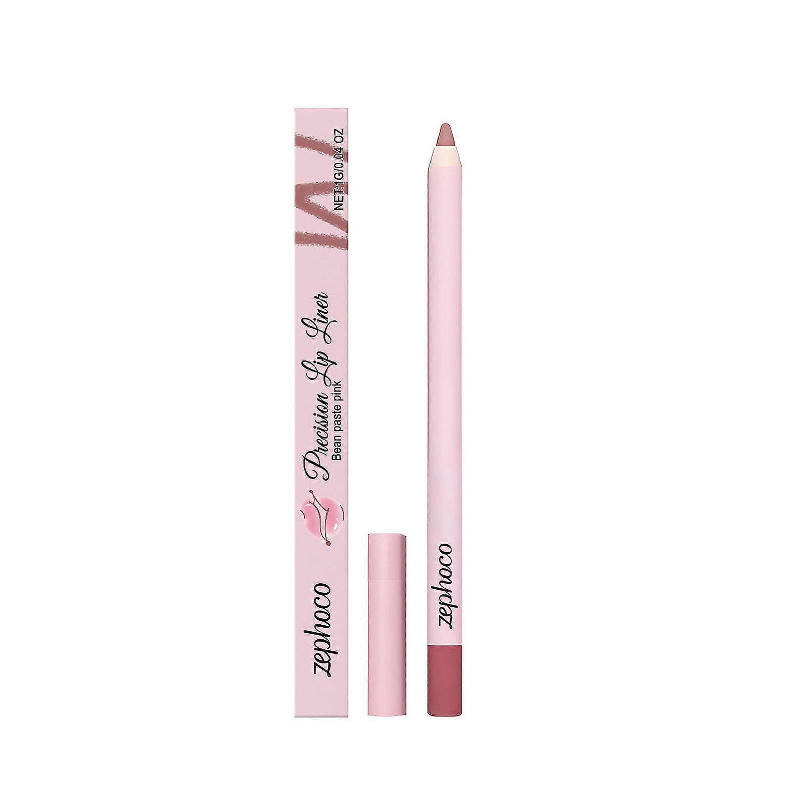 Zephoco Red Bean Paste Powder Color Lip Liner Pen Outlines The Lip Shape And Fills The Lips. It Is A Convenient Lip Makeup Pen For Daily Use