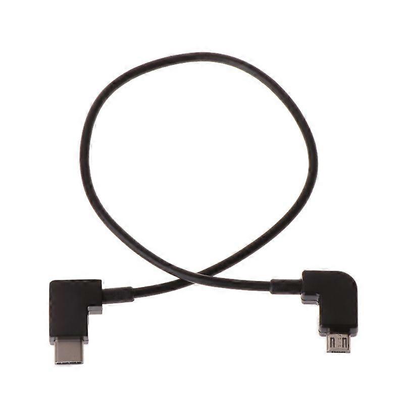 Double elbow Micro USB to Type C Cable for  Drone Controller TabletPC