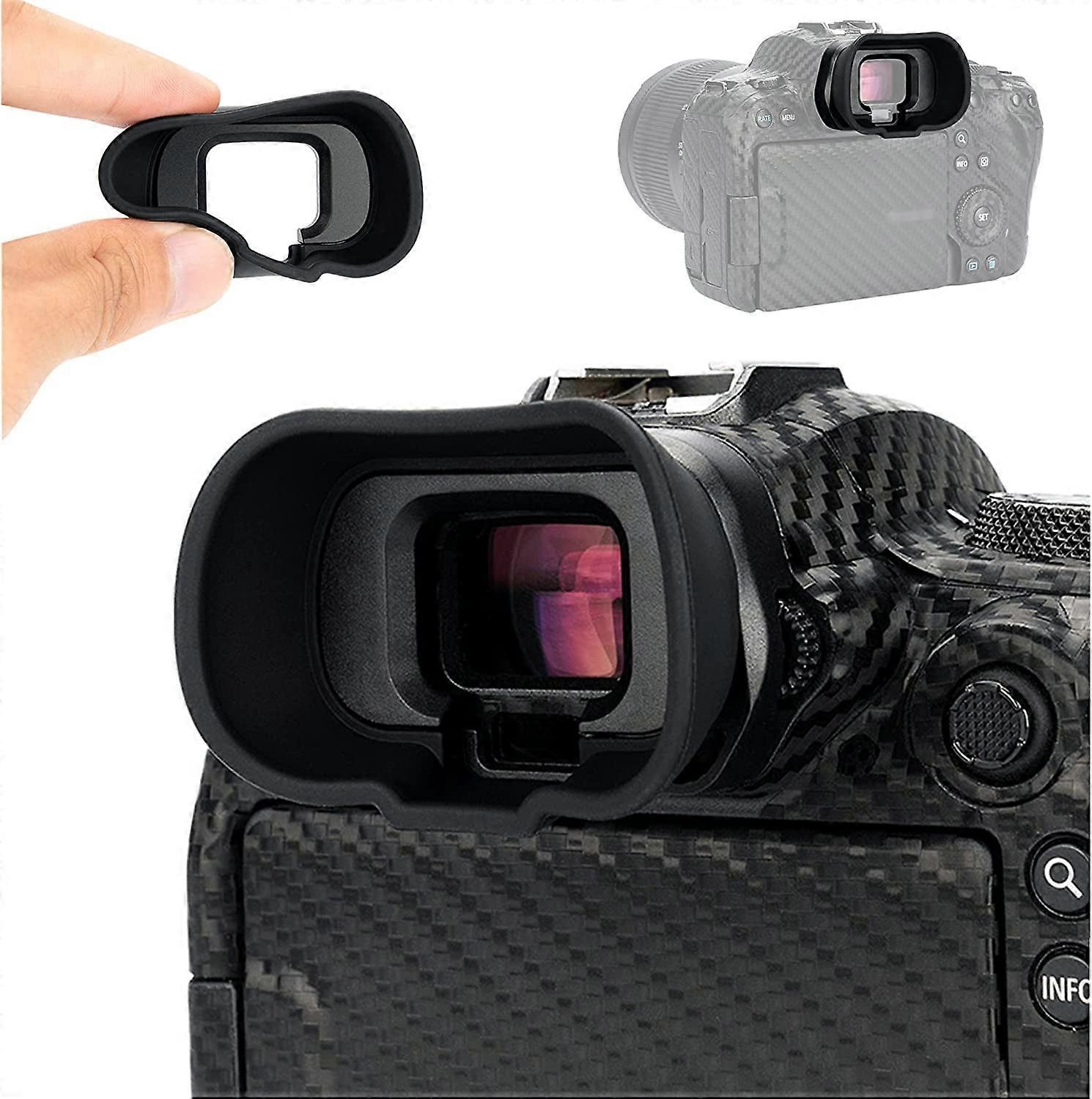 EOS R6 Mark II R6 R5 R5C Eyecup Eyepiece，Soft Silicon Extended Camera Eye Cup Viewfinder Special Designed for Canon EOS