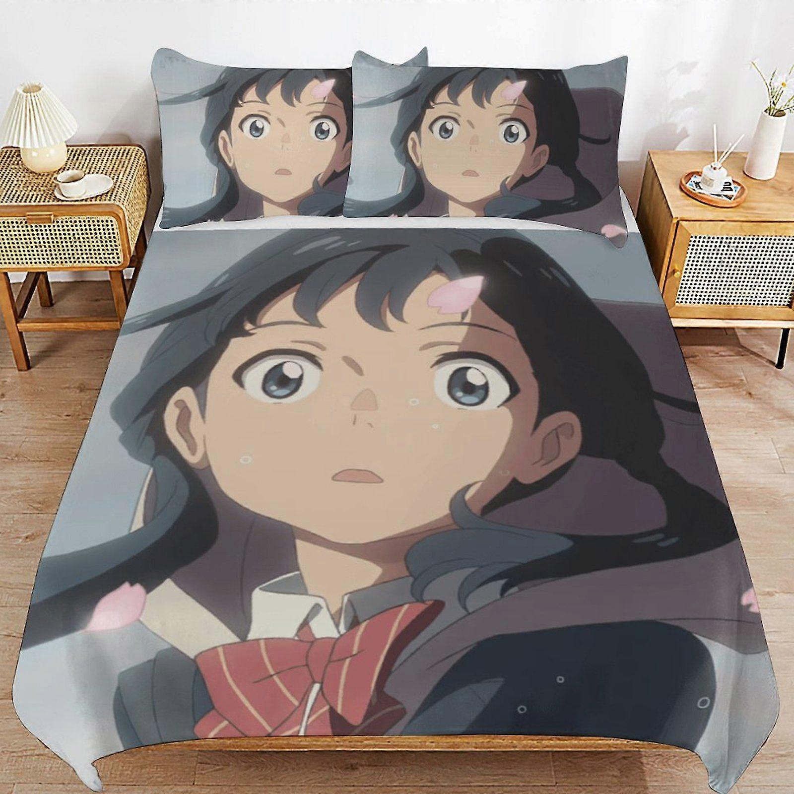 E426 Weathering with You Hypoallergenic Smooth Comfort Soft Weave Zipper Duvet Cover Sets for Bedroom Sleep Upgrade F426