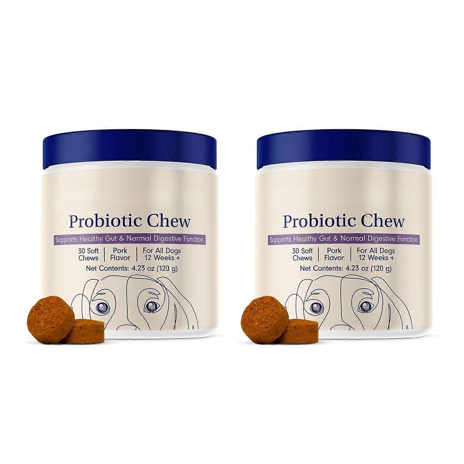 Měkké žvýkací probiotika pro psy pro podporu trávení, imunity, zdraví střev a úlevu od alergií u domácích mazlíčků