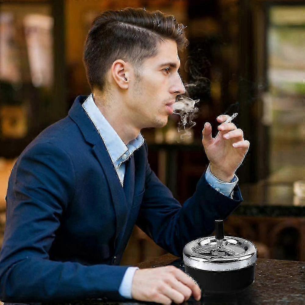 Automatic Cleaning Rotating Creative Ashtray With Lid