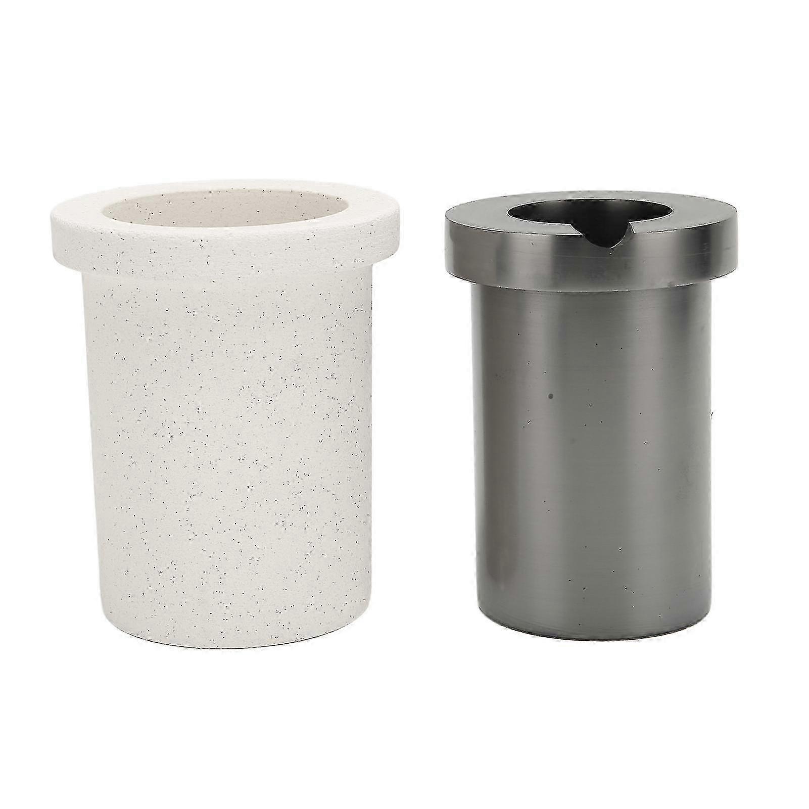 Graphite Crucible Set Induction Gold Melting Furnace High Temperature Resistant Casting Tools H1KG