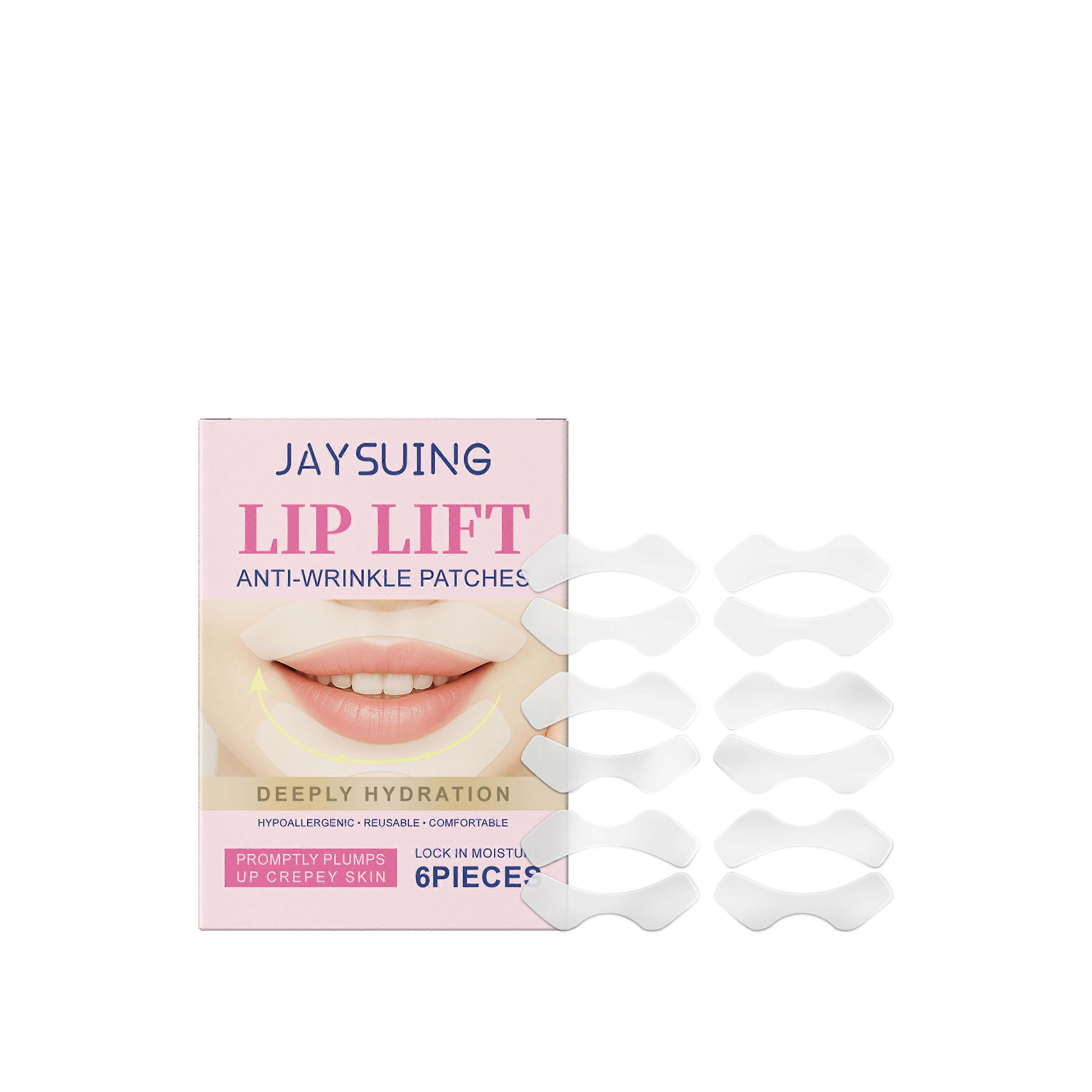 Jaysuing Lip Care Patch Gentle Moisturizing Lip Care, Smile Line Pre-Makeup Primer Patch