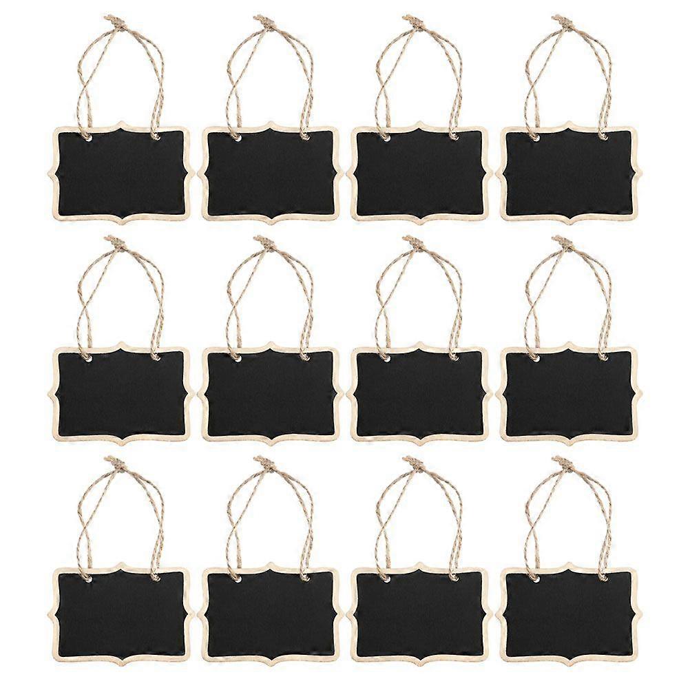 12pcs Multi-purpose Message Board Reusable Chalk Boards Hanging Blackboards