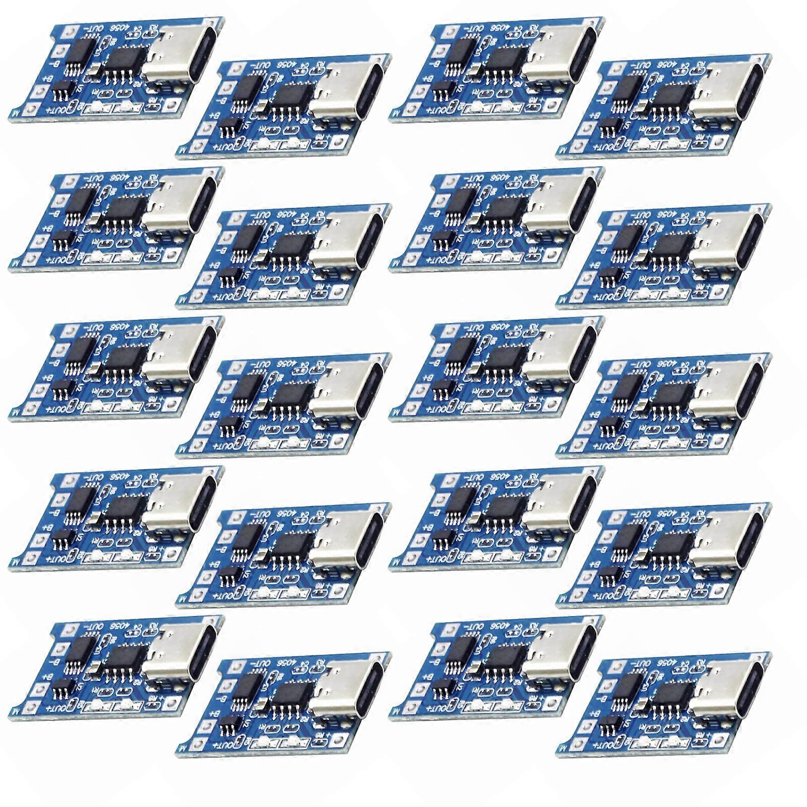 Type C Lithiums Battery Charger Module TC4056 With 3A Overcurrent Protections And Automatic Charge Termination Multicolor